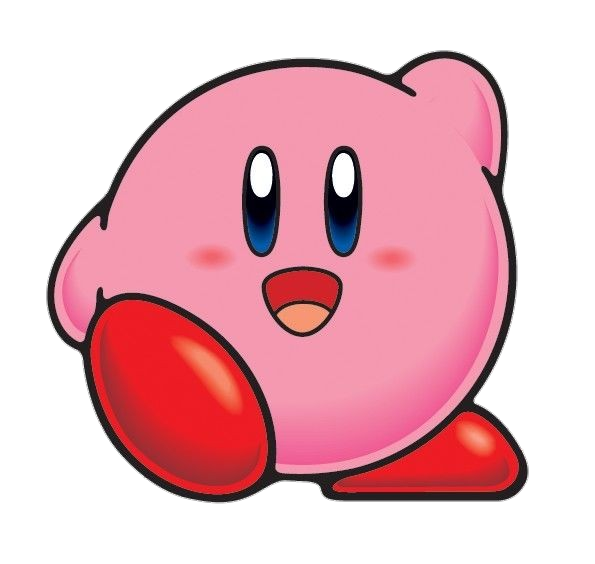 Animated Kirby Character PNG