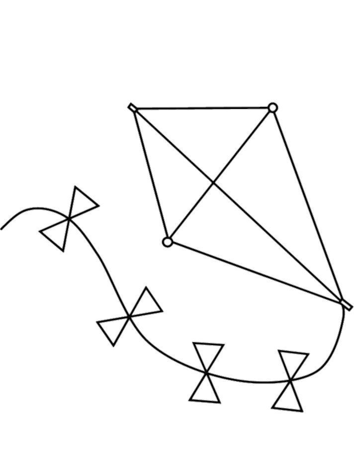 kite Outline vector Png