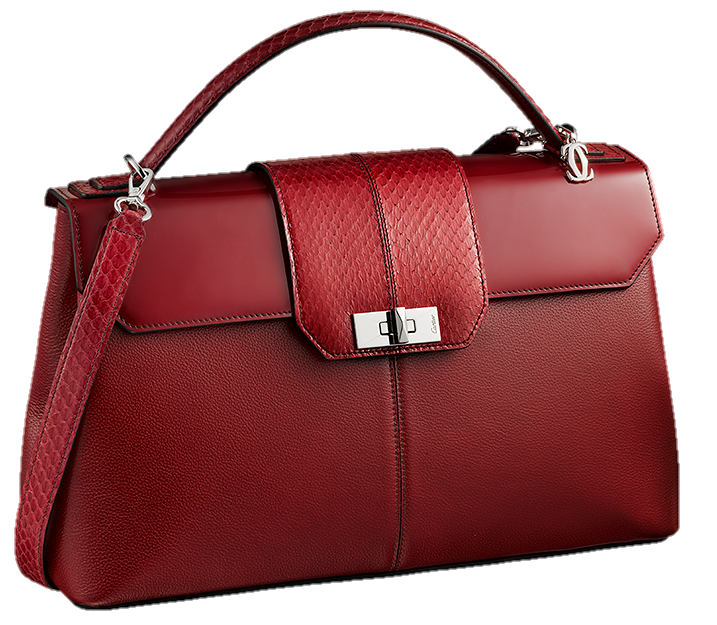 Cartier Red Women Bag PNG Image | Bags, Leather handbags, Handbag