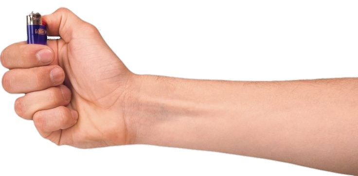 Lighter in Hand Png Image