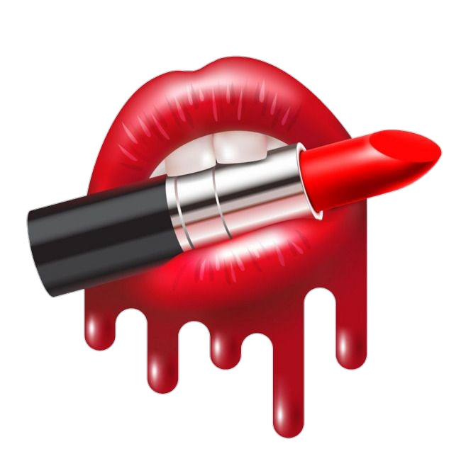 Human Lips and Lipstick Png
