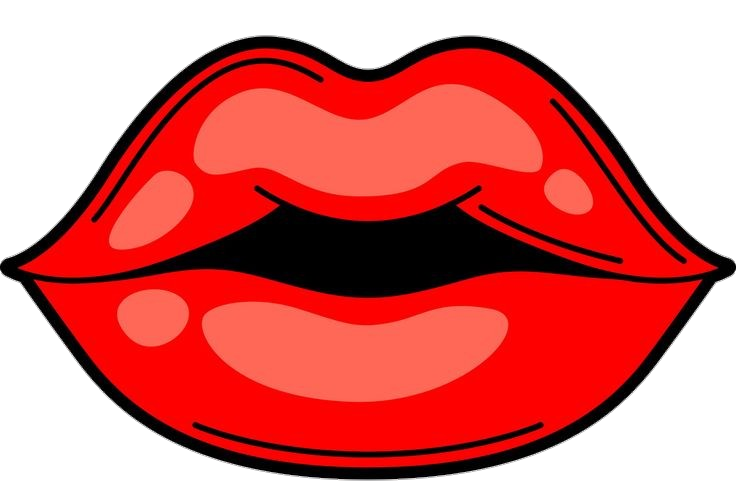 Red Human Lips Clipart Png