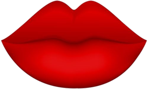 Red Human Lips Vector Png