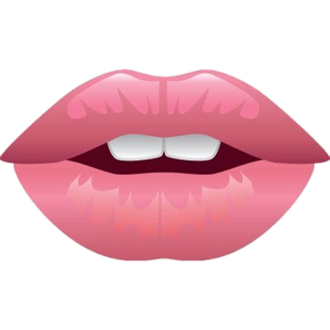 Pink Human Lips Vector Png
