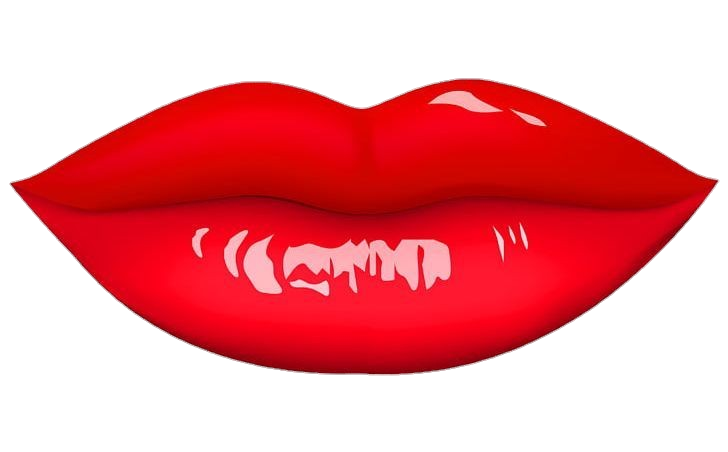 Red Human Lips Illustration Png