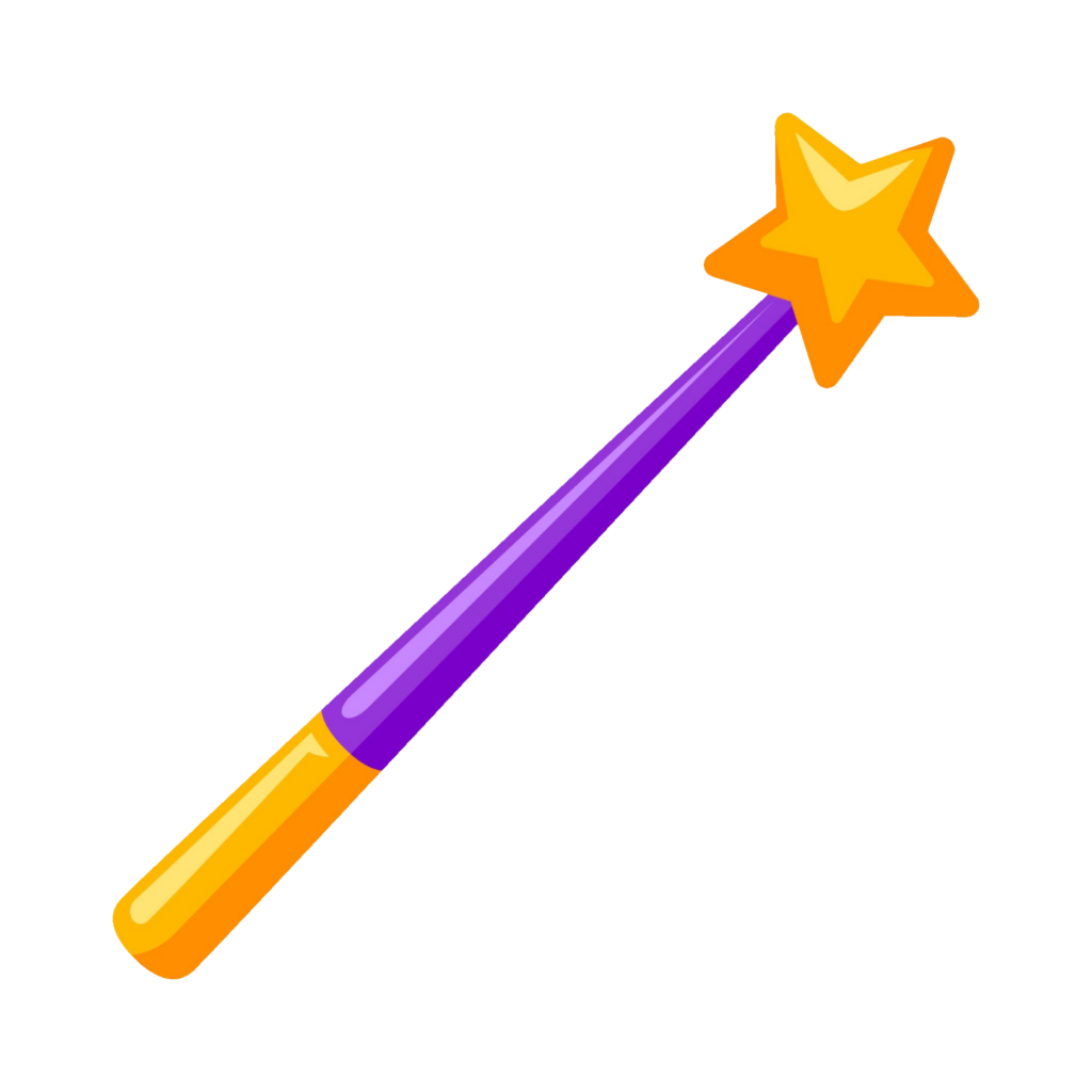 Cartoon Magic Wand clipart PNG