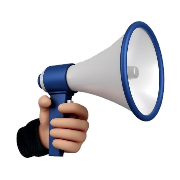 Hand Holding Animated Megaphone Png