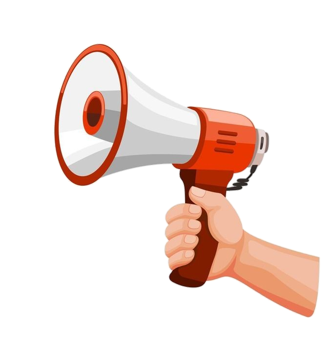 Hand Holding Megaphone Clipart Png