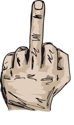 Middle Finger Drawing PNG