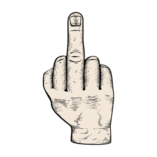 Middle Finger Clipart PNG