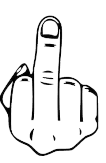 Middle Finger Drawing PNG