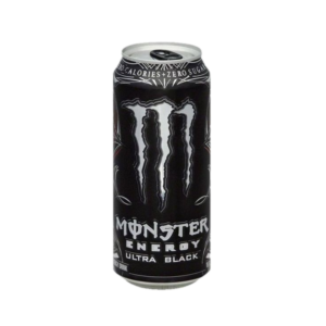 Monster Energy Drink Ultra black can Png