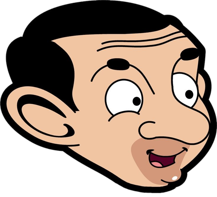Mr. Bean Face vector Png