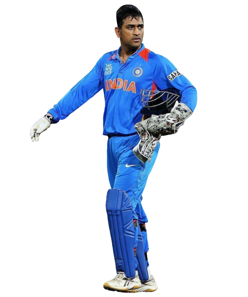 Cricket Player Ms Dhoni PNG Image