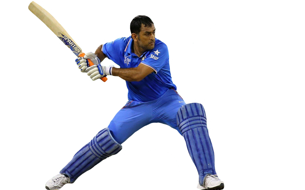 Ms Dhoni Playing Cricket PNG