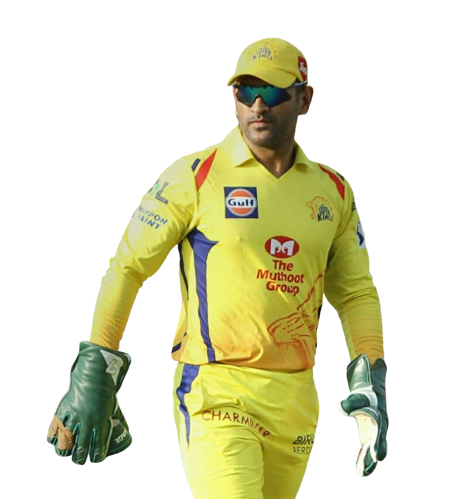 Ms Dhoni Chennai Super Kings PNG