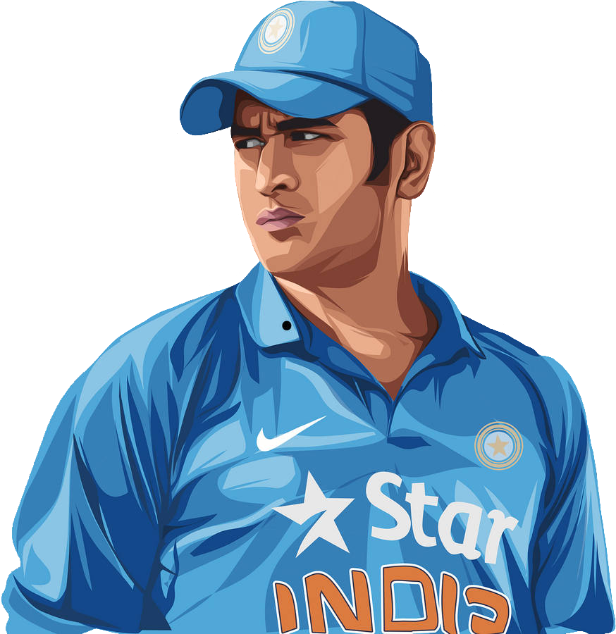 Ms Dhoni Clipart PNG