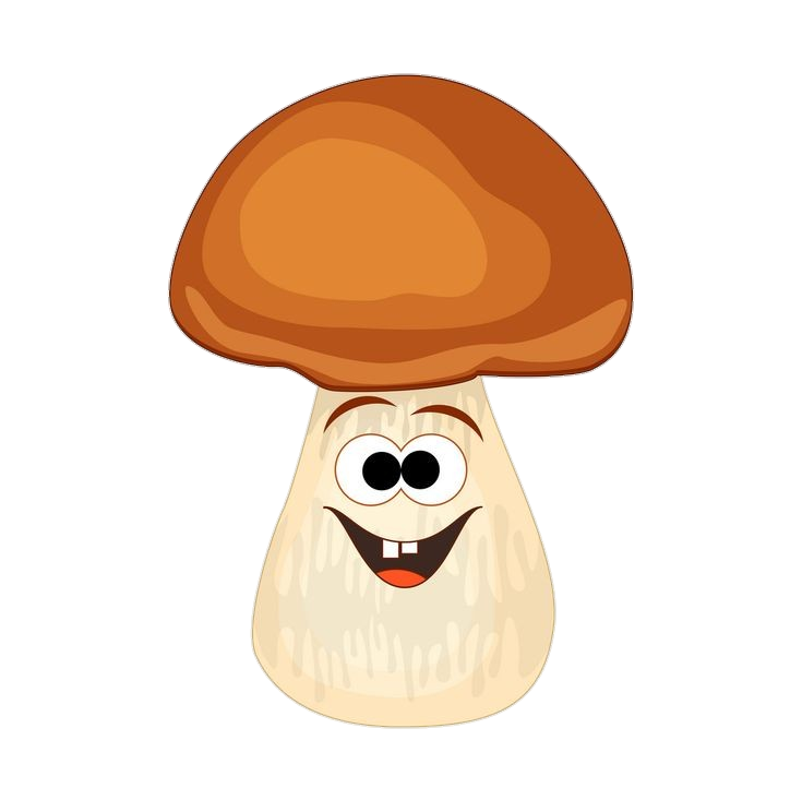 Cute Cartoon Mushroom Clipart PNG