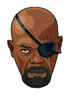 Nick Fury Face Clipart Png