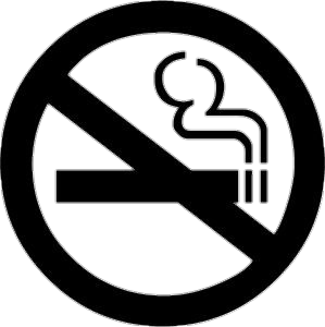 No Smoking Sign black Icon png
