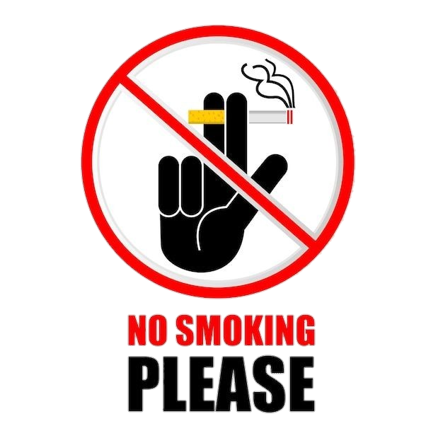 No Smoking Sign text png