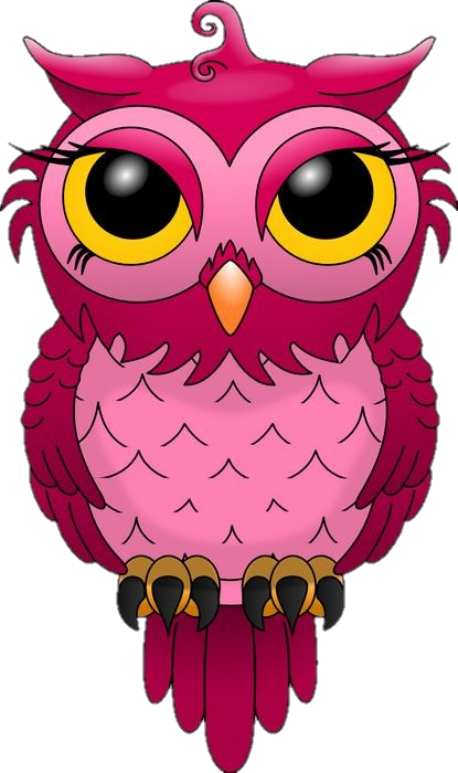 Pink Owl png