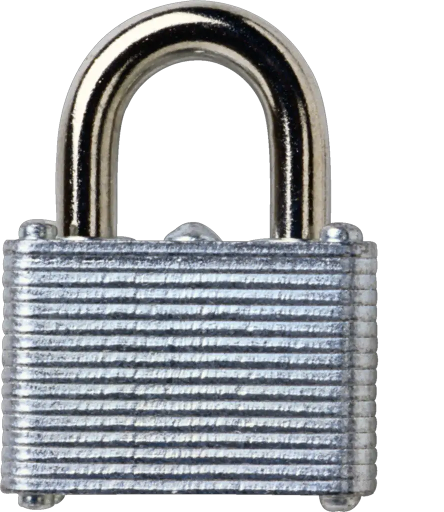 Silver Padlock Png