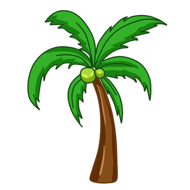 Green Palm Tree clipart Png