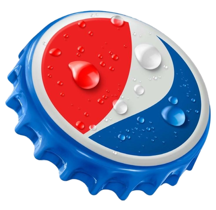 Pepsi Glass Bottle cap Png