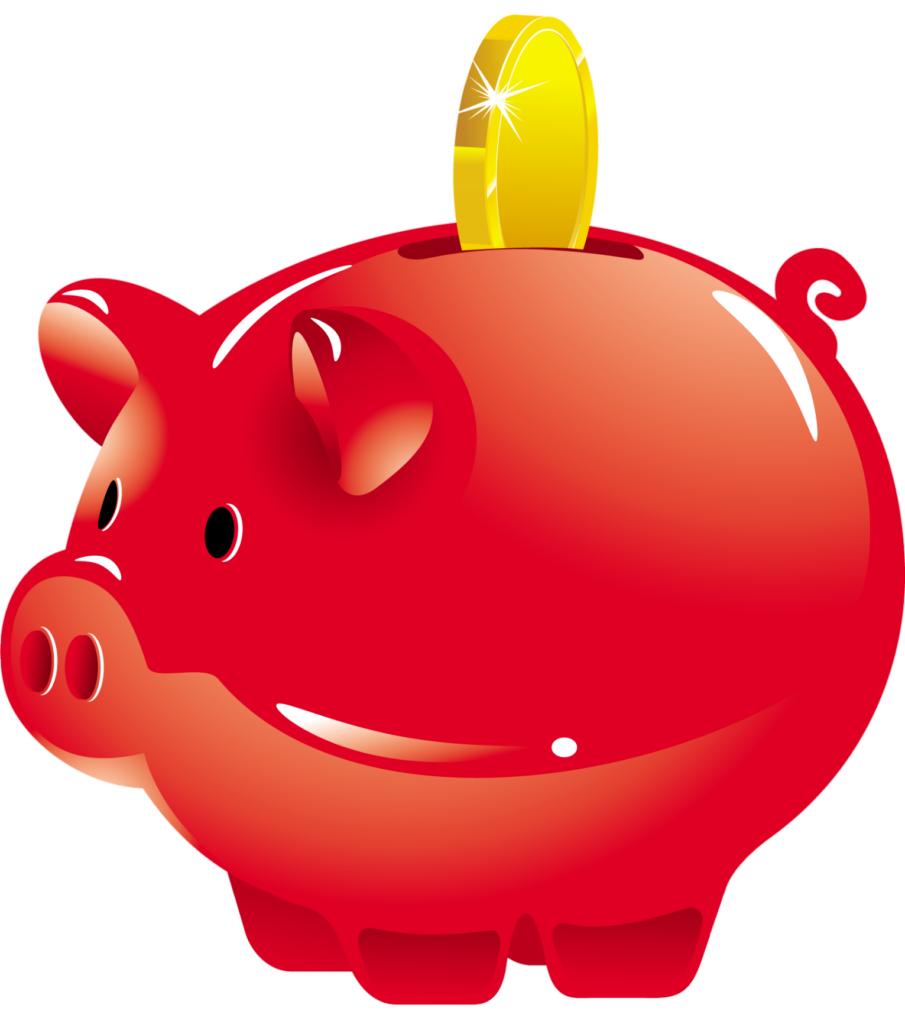 Red Piggy Bank Illustration Png