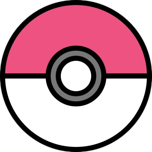 Pink Pokeball Vector Icon Png