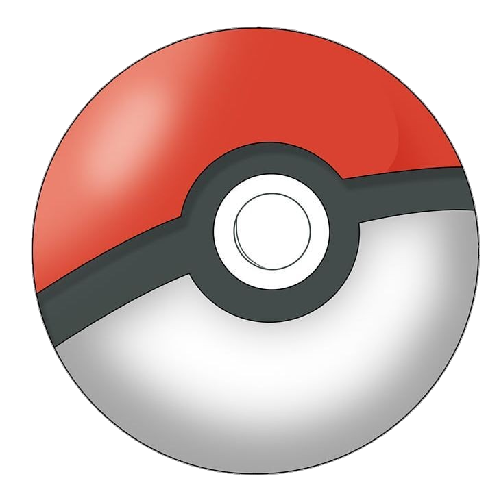 Pokeball Vector Pokeball Symbol Clipart (Instant Download) 