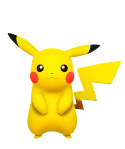 3d Pikachu Pokemon PNG