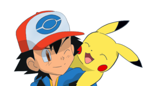 Ash and Pikachu clipart PNG