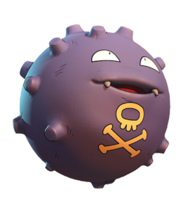 3d Koffing Pokemon PNG