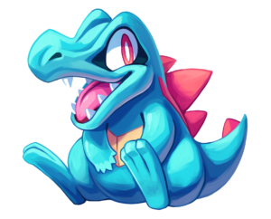 Totodile Pokemon clipart PNG