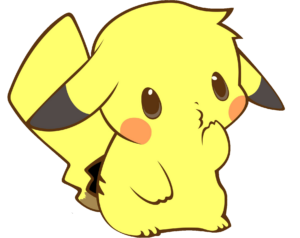 Cute Pikachu clipart PNG