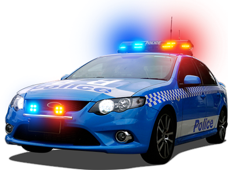 Blue Police Car Png