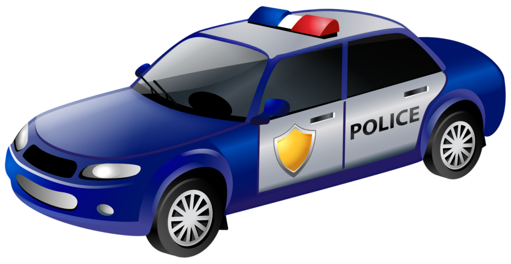 Animated Blue Police Car Png