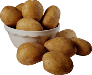 Potato in Bowl Png