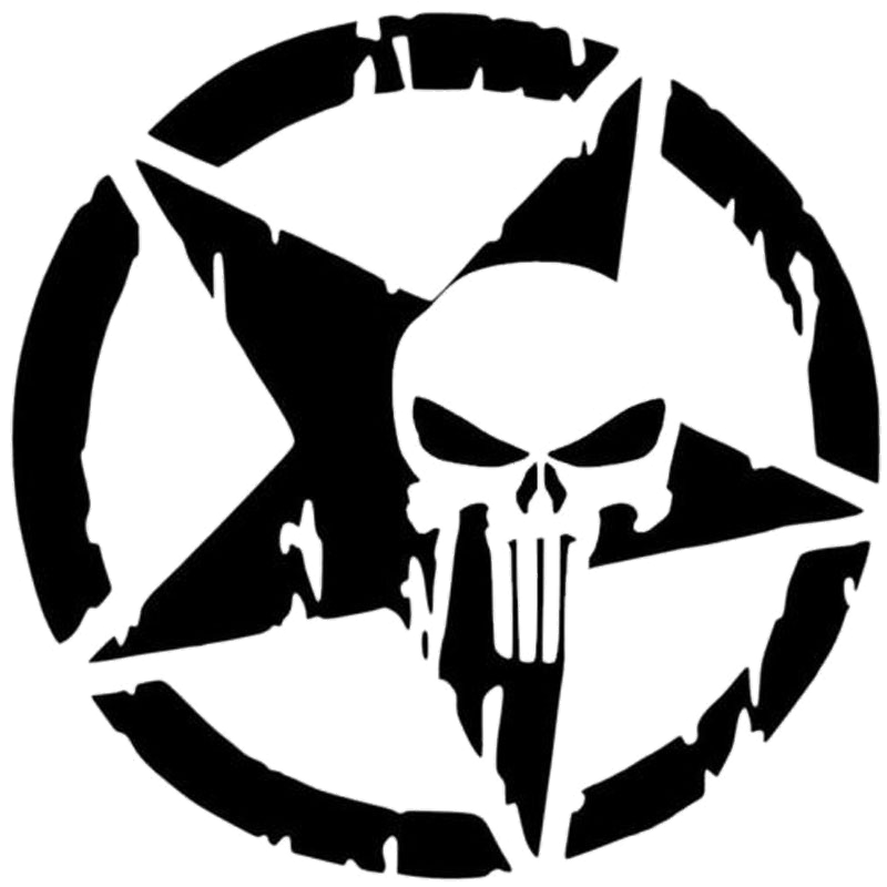 Black Punisher Logo png 