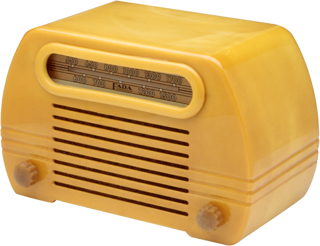 Old Yellow Radio Png