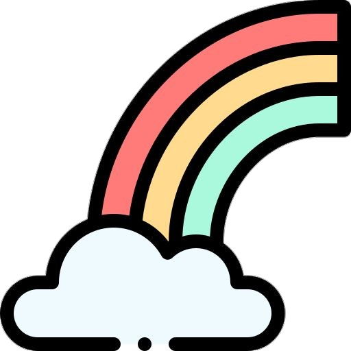 Half Rainbow Icon Png