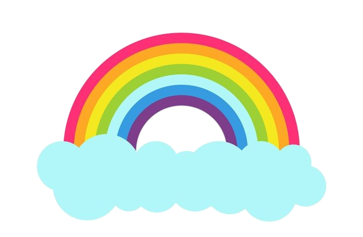 Clouds Rainbow Vector Png