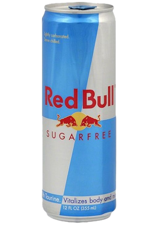 Sugar free Red Bull Bottle Png