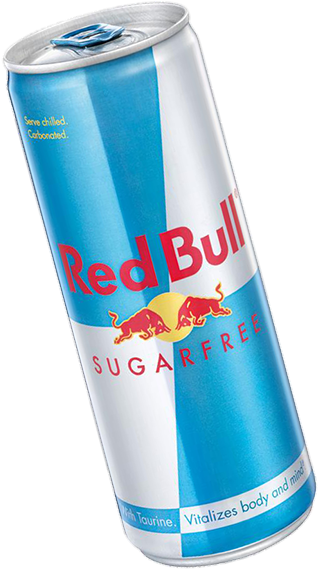 Sugar Free Red Bull Bottle Png