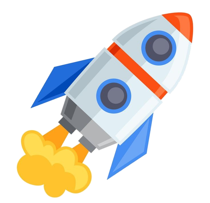 Rocket Emoji vector Png