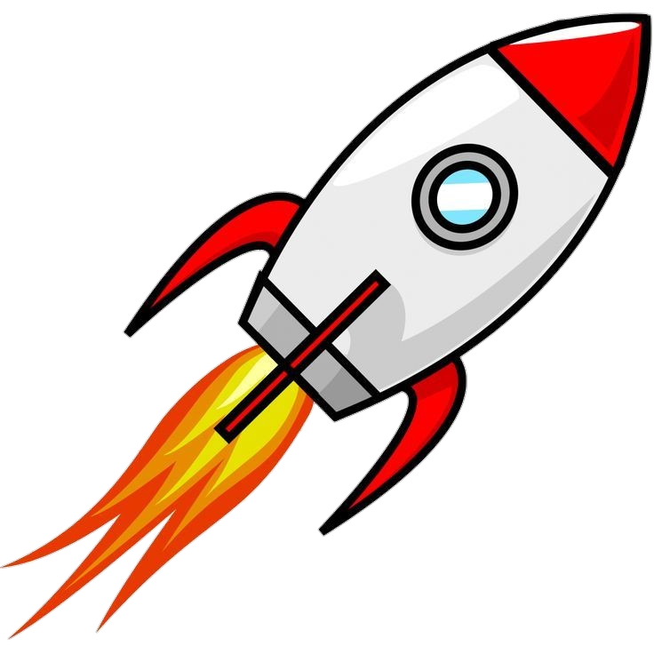 Rocket Emoji vector Png
