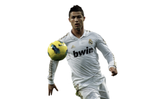 Soccer Player Manchester in White Jersey PNG