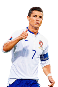 Cristiano Ronaldo football render PNG